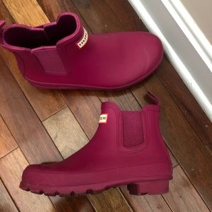 Fuchsia Chelsea Hunter Rain Boots